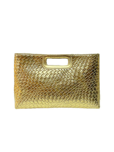 1740337 Chains Geometric Shiny Snakeskin Crossbody Bags Evening Bags & Clutches