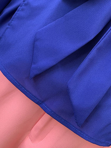 1435366 Loose Wrap Bandage Hollow Solid Color Split-Joint Blouses&Shirts Tops