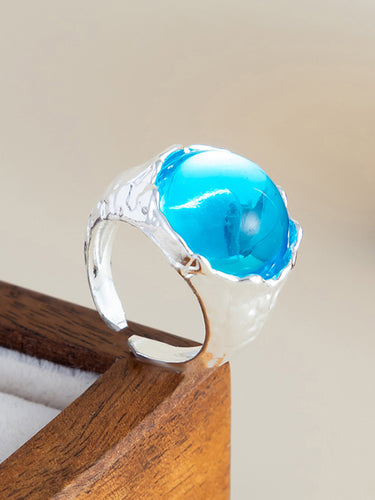 1717678 Geometric Rhine Stones Rings Accessories