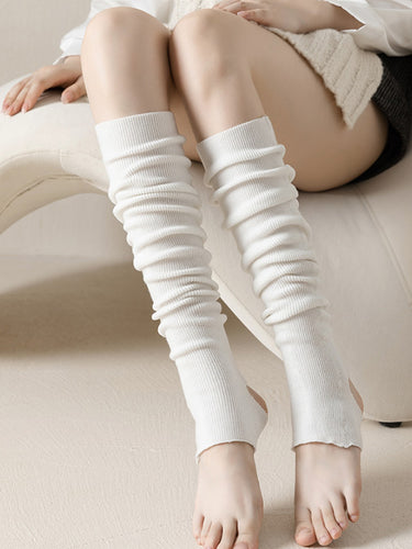 Accessori per scalda gambe con colore solido in lana
