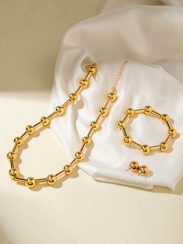 1784915 Geometric Solid Color Bracelet Accessories Earrings Accessories Necklaces Accessories