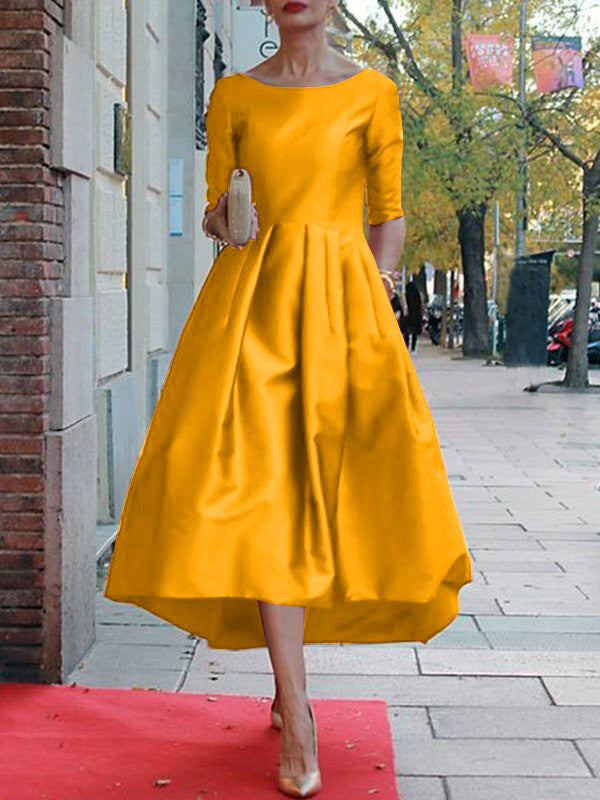 Long Sleeves Loose Drawstring Pleated Pockets Solid Color Split-Joint Lapel Trench Coats