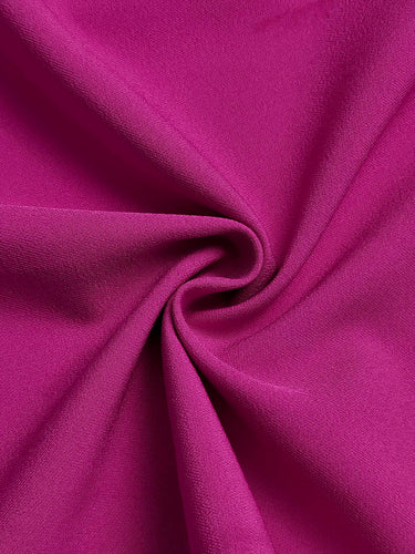 Mangas compridas soltas plissadas plissadas de cor sólida de junta dividida Vestidos maxi de pescoço redondo em camadas