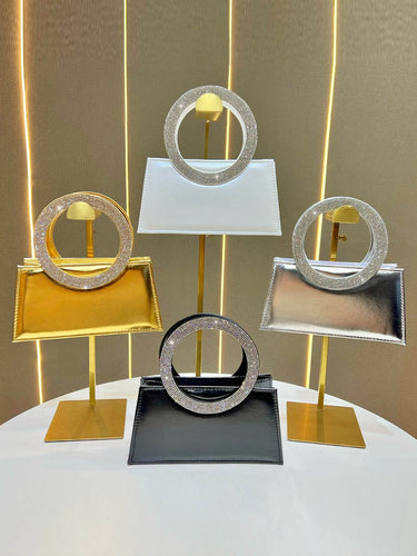 1739607 Chains Rhine Stones Split-Joint Evening Bags & Clutches Handbags