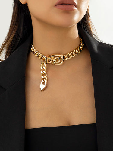 Accesorios de collares huecos de cadenas punk