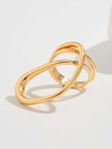 1716495 Irregularity Geometric Shiny Rings Accessories