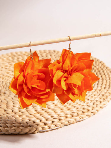 1785276 Flower Shape Drop Earrings