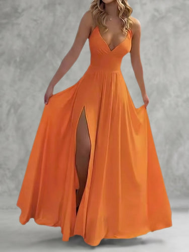 Pleated Spaghetti Strap Bodycon Maxi Dress Uoozee official Pleated Spaghetti Strap Bodycon Maxi Dress Uoozee official