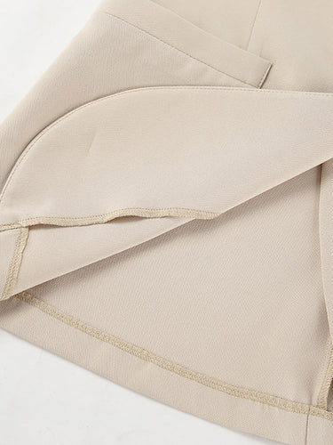 1784009 Cropped Sleeveless Buttoned Pockets Solid Color V-Neck Pants Two Pieces Set Vest Top