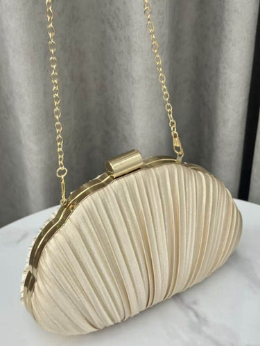 1740403 Lock Pleated Crossbody Bags Evening Bags & Clutches Mini Bags