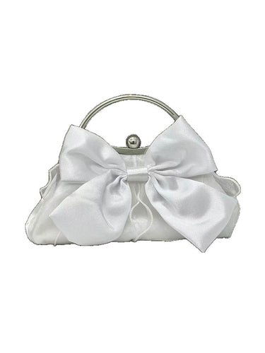 1740396 Bow-Embellished Chains Lock Crossbody Bags Evening Bags Clutches Mini Bags