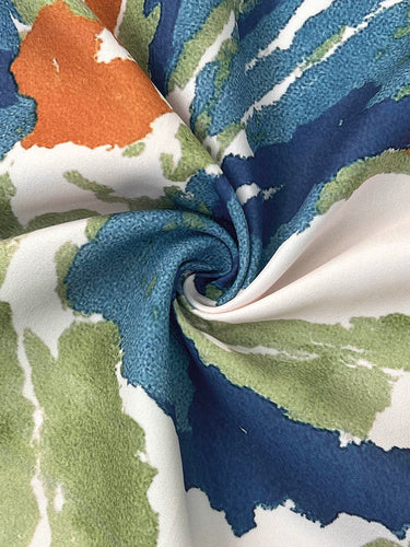 Medias de las mangas Contraste suelto Color Flower estampado Camisetas de cuello redondo