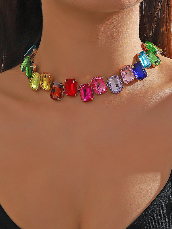 Contrast Chain Design Chains Contrast Color Necklaces Accessories – Uoozee official