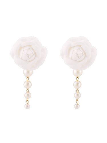 1768252 Flower Shape Earrings Accessories