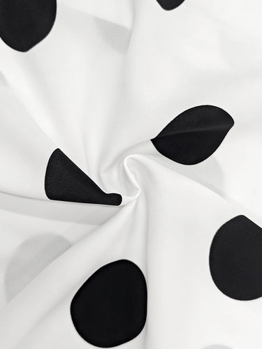 1778728 Long Sleeves Loose Buttoned Polka-Dot Printed Lapel Blouses&Shirts Tops