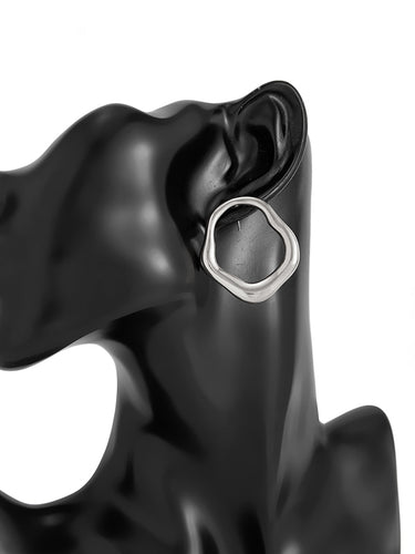 1719096 Irregularity Shiny Earrings Accessories