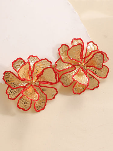 1726163 Flower Shape Earrings Accessories