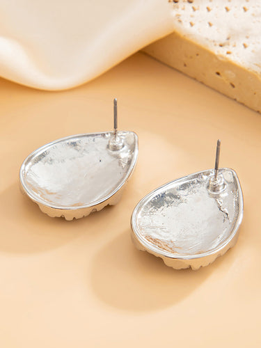 1718665 Geometric Shiny Water Drop Earrings Accessories