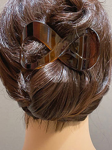 幾何学的な中空ヘアクリップ