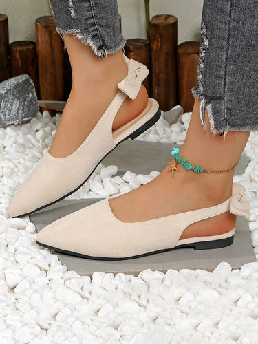 1775794 Closed Toe Pointed-Toe Slip-On Flats