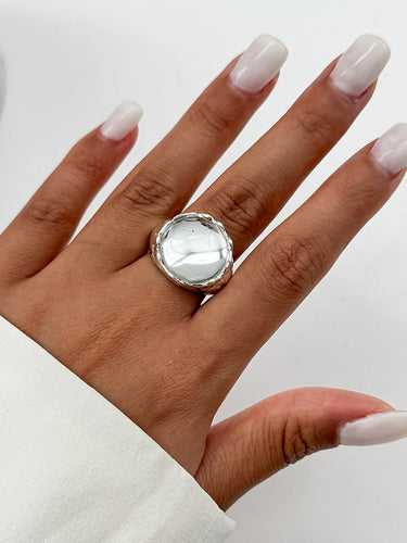 1718552 Geometric Rhine Stones Rings Accessories