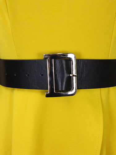 Recorte irregular PLUS TAMANHO CINELOD SOLID ROUNCE ROUNCE MIDI DRESS