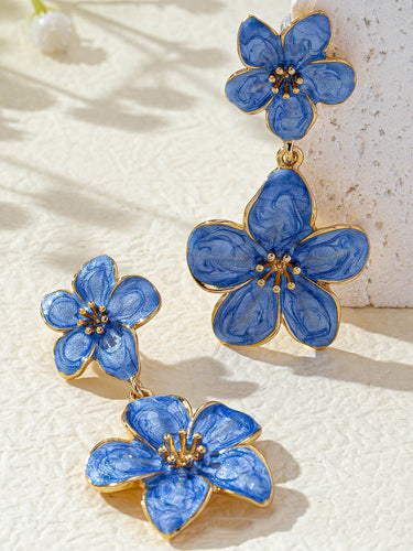 1750169 Flower Shape Earrings Accessories