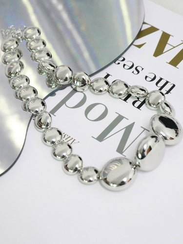 Acessórios de colares de cores sólidos brilhantes