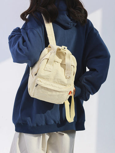 Einfacher lässiger 5 Farben Canvas -Rucksack