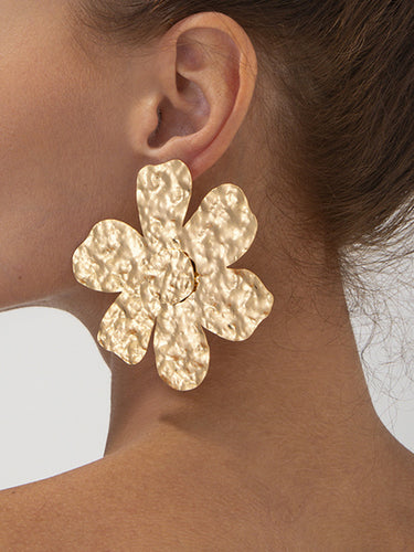 1729289 Irregularity Flower Shape Earrings Accessories