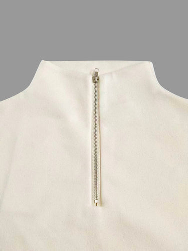 Long Sleeves Loose Flower Print High Neck 1 Piece Cape