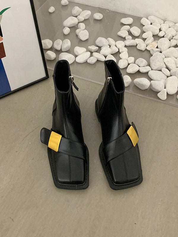 Chelsea boots met vierkante neus bij uoozee