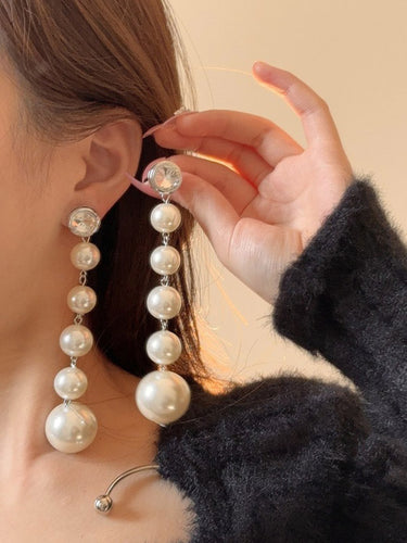 Accesorios de aretes geométricos con cuentas