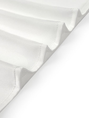 Loose Puff Sleeves Applique Flower Shape Mesh Split-Joint Round-Neck Blouses&Shirts Tops