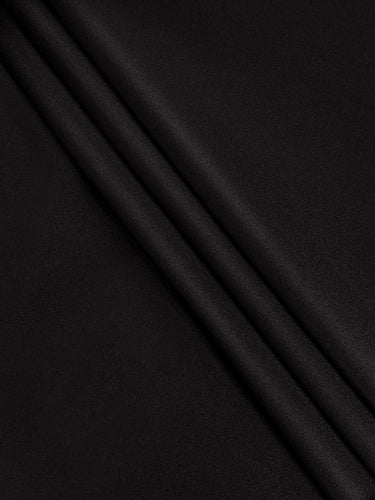 Long Sleeves Solid Color Round-Neck Midi Dresses