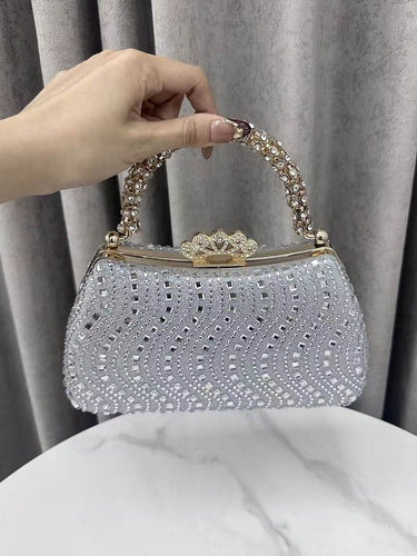1740434 Lock Rhine Stones Shiny Evening Bags & Clutches Mini Bags
