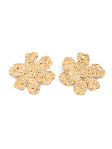 1729304 Irregularity Flower Shape Earrings Accessories