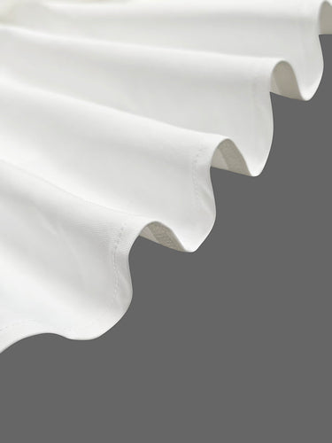 1706727 A-Line High Waisted Layered Solid Color V-Neck Maxi Dresses