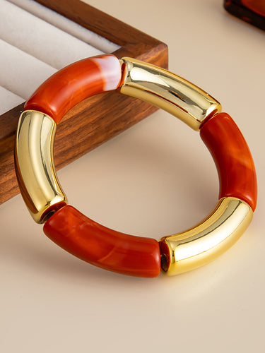 1717661 Contrast Color Geometric Bracelet Accessories