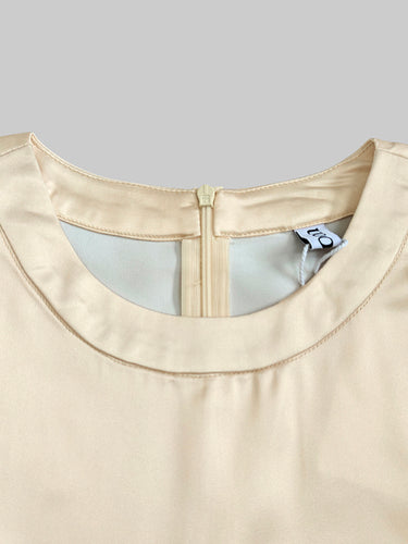 A-Line Long Sleeves Elasticity Gradient Pockets Round-Neck Maxi Dresses