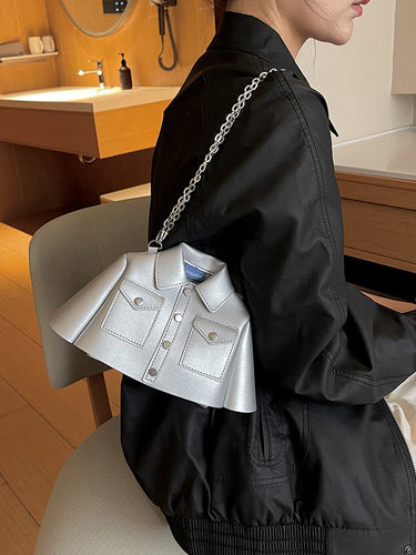 Chains Rivet Split-Joint Jacket-Shaped Bags Bags Accessories Crossbody Bags