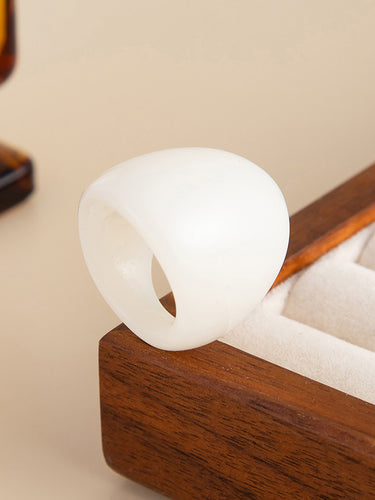 1729197 Irregularity Geometric Shiny Rings Accessories