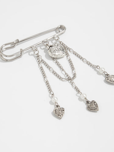 1782076 Heart Shape Brooch Accessories