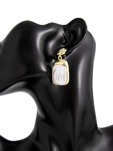 1718943 Irregularity Geometric Shiny Earrings Accessories