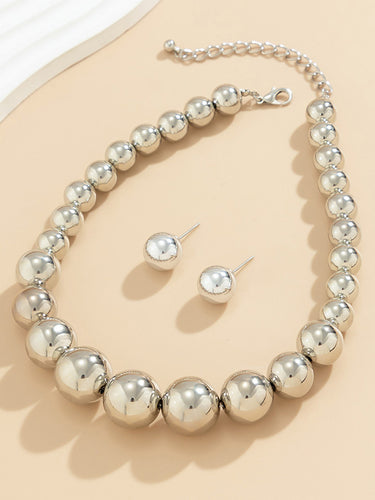 Collier coloré en perlé Collier Dainty Accessoires + boucles d'oreilles Accessoires