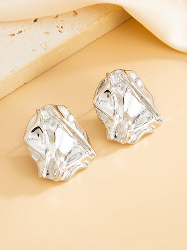1719082 Irregularity Shiny Earrings Accessories