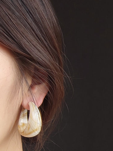 Orecchini acrilici geometrici vintage a 6 colori