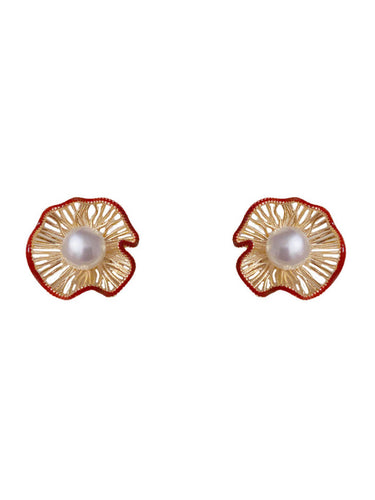 1773787 Flower Shape Geometric Earrings Accessories