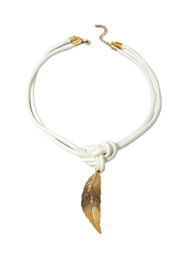 1786603 Geometric Leaves Shape Necklaces Accessories