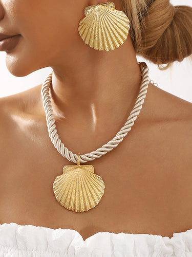 Pendientes de caída de forma de corazón + accesorios de collares